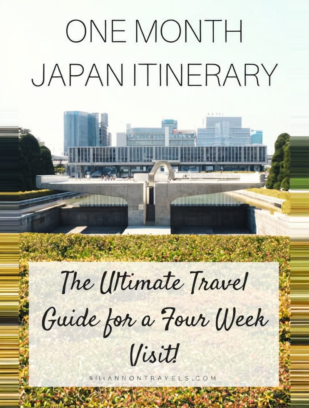 1 month travel itinerary japan