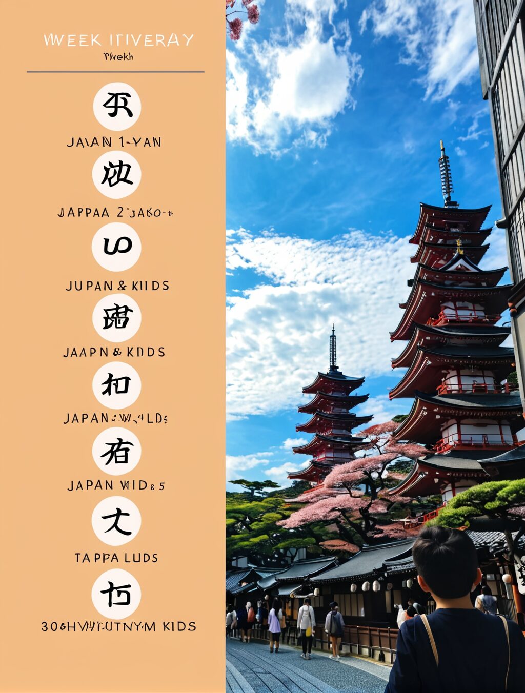 1 week itinerary japan with kids