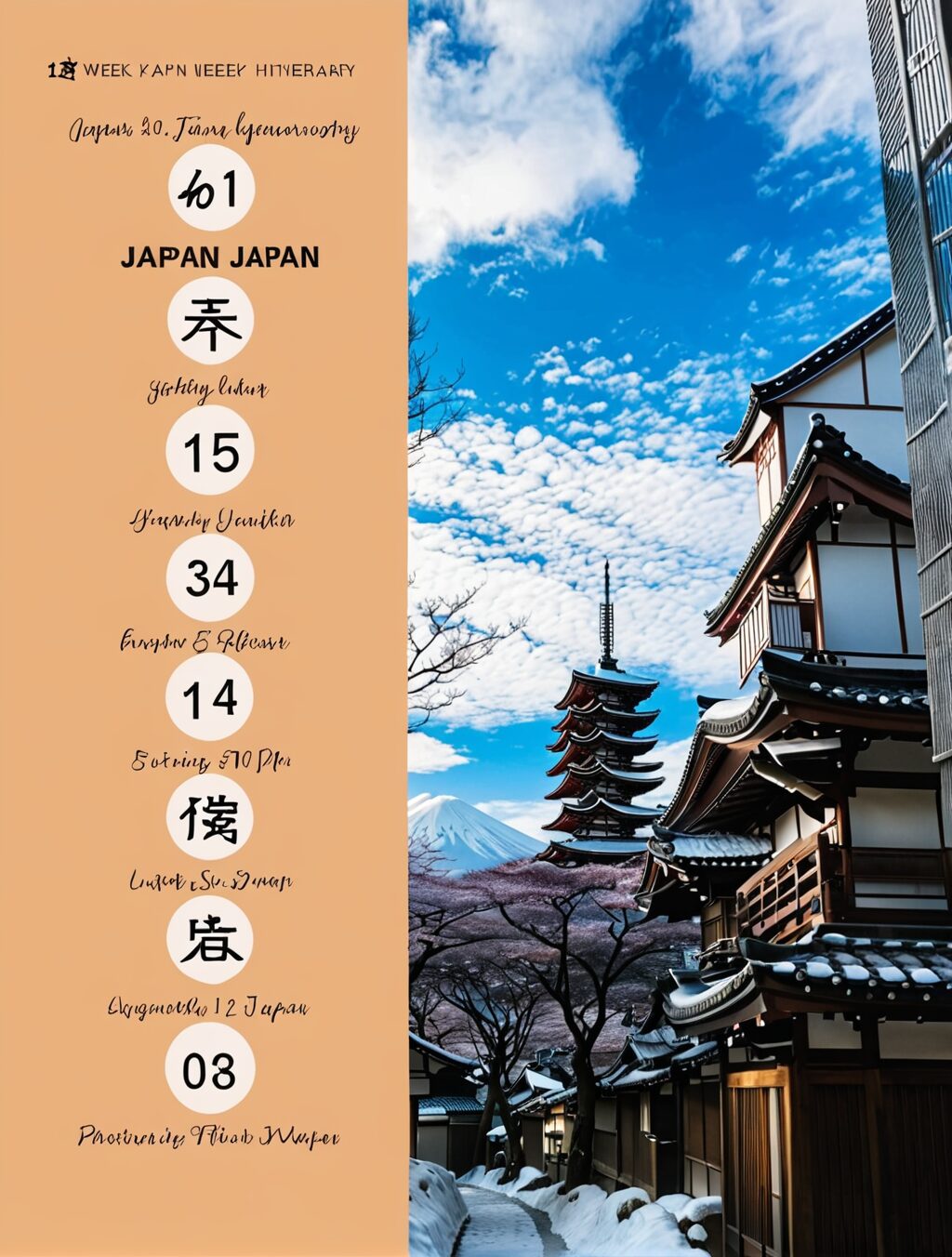 1 week japan itinerary winter