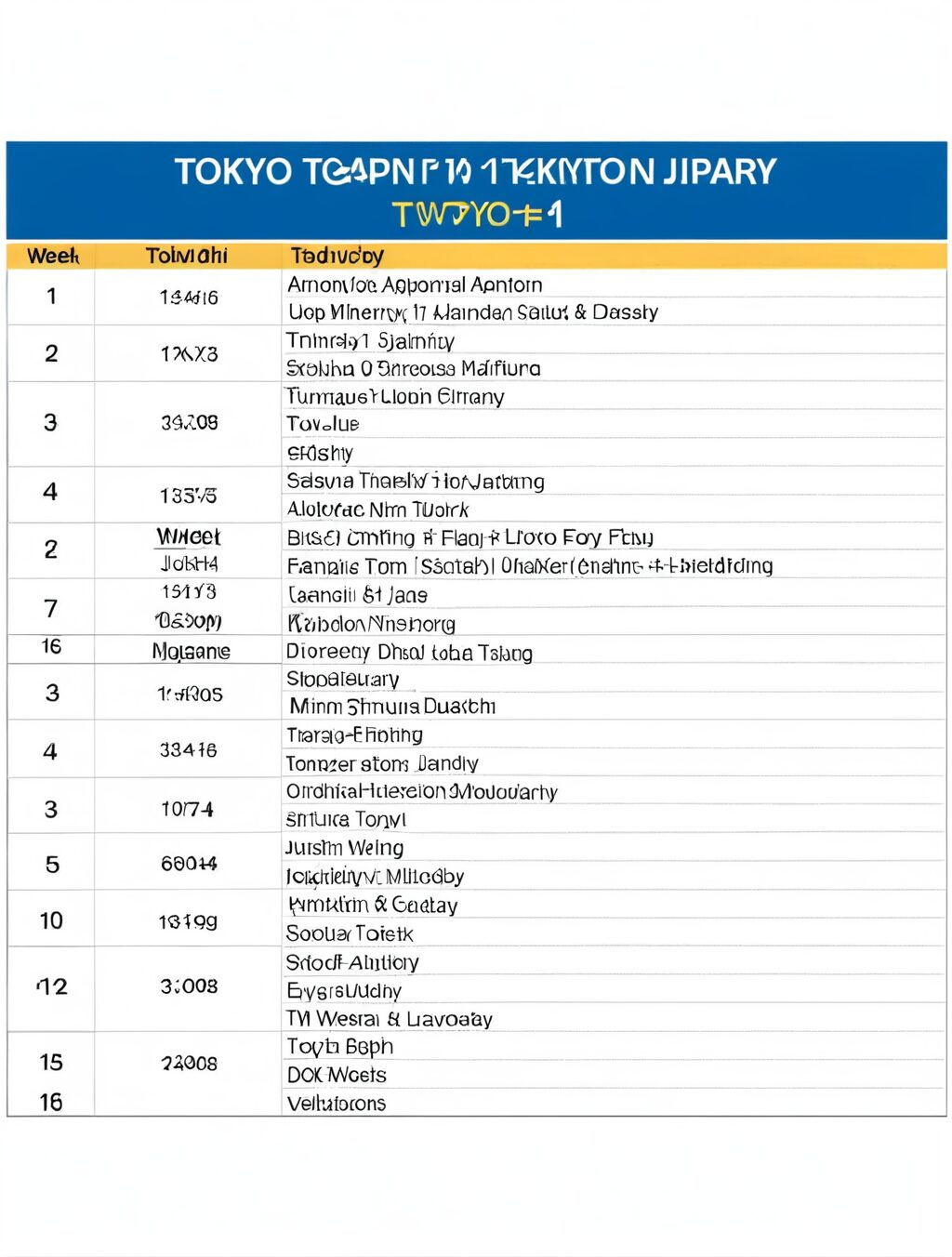 1 week tokyo japan itinerary