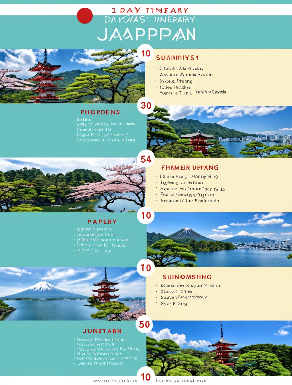 10 day itinerary japan summer