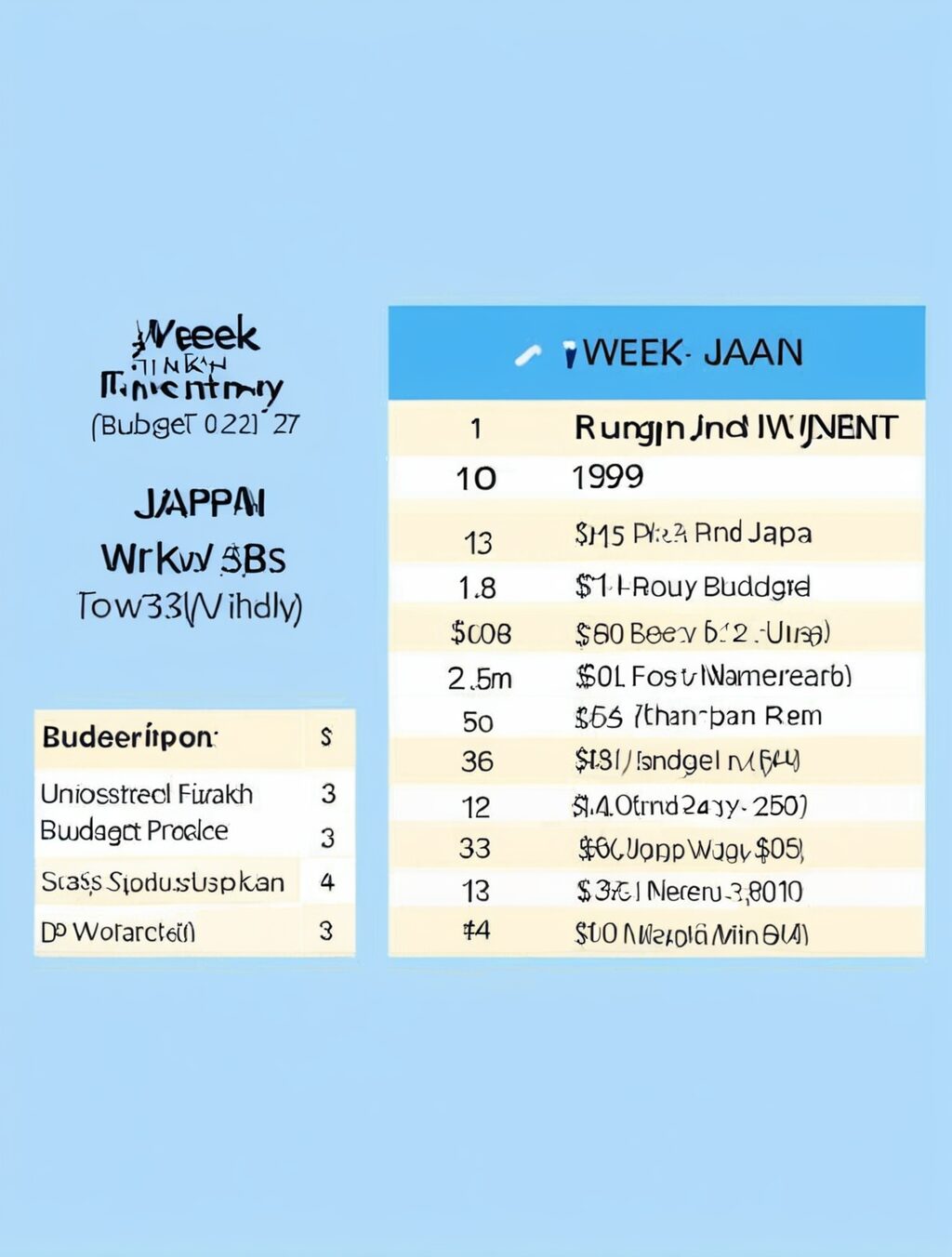 2 week itinerary japan budget