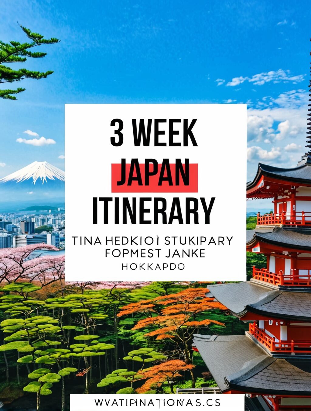 3 week japan itinerary including hokkaido
