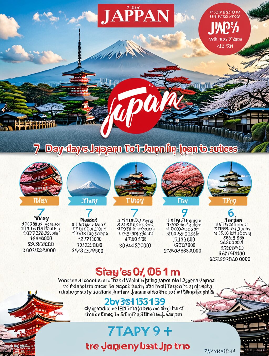 7 day trip to japan cost