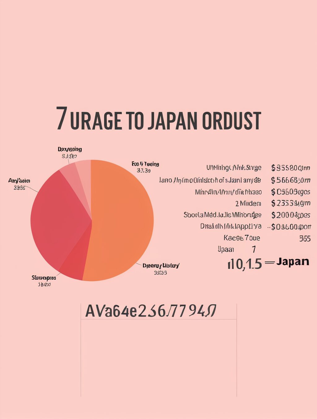 average cost of 7 day trip to japan