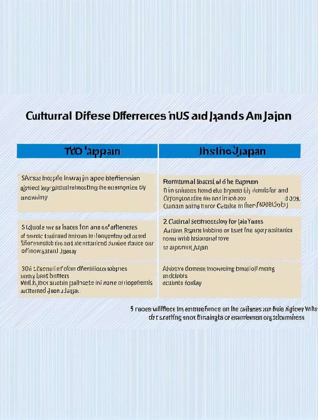 cultural differences between us and japan in business