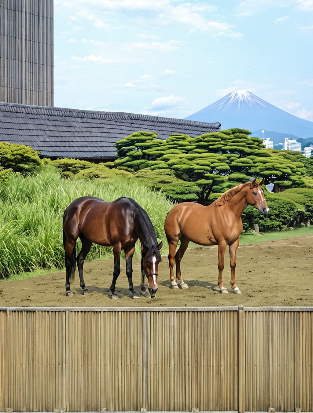 how did horses get to japan