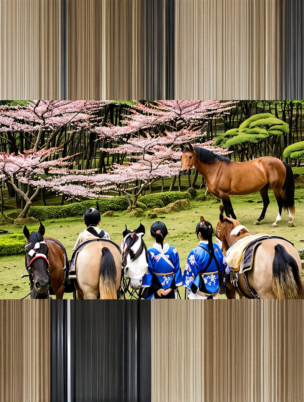 how did horses get to japan
