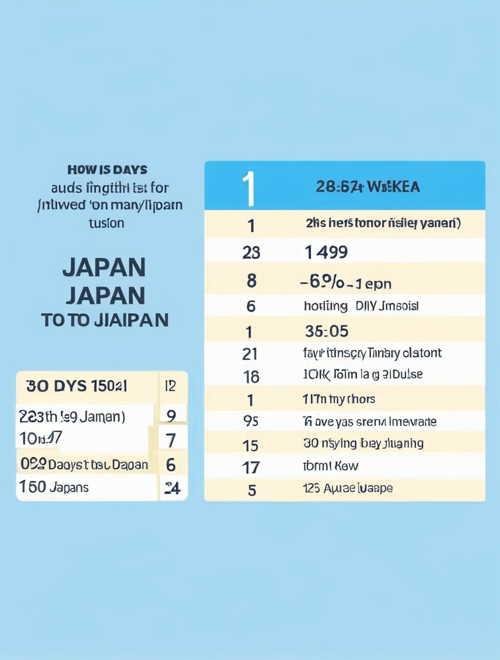 how many days to visit japan