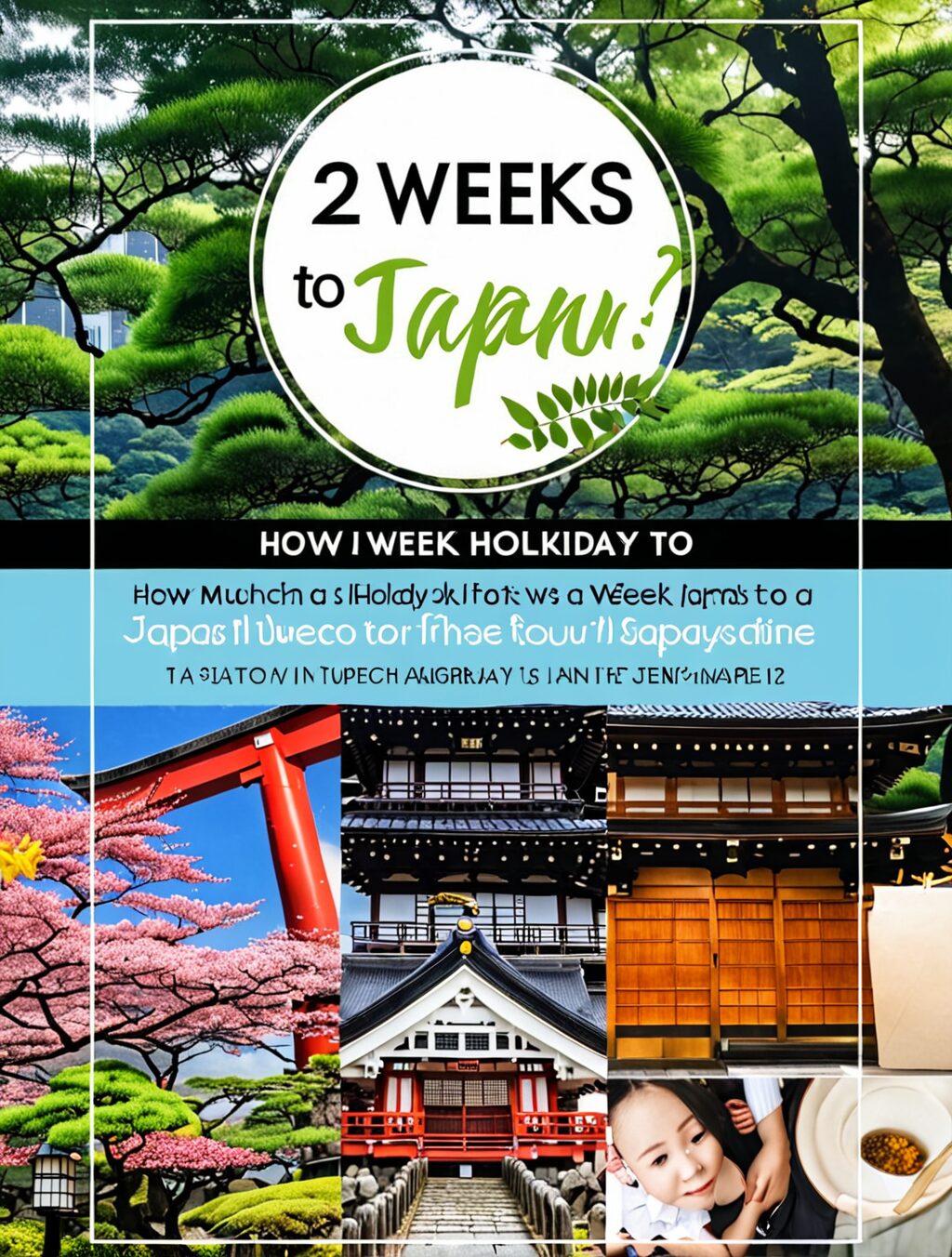 how much is a 2 week holiday to japan