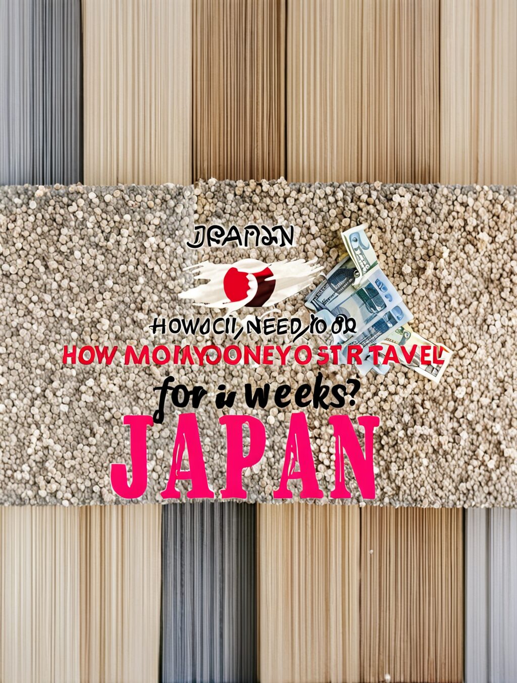 how much money do i need to travel japan for 2 weeks