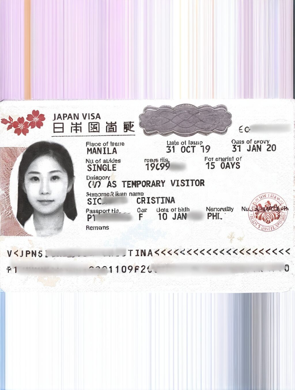 how much time left on passport to travel to japan