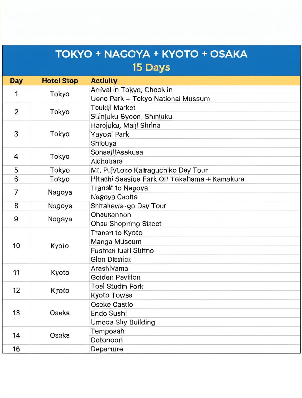 japan 1 month itinerary