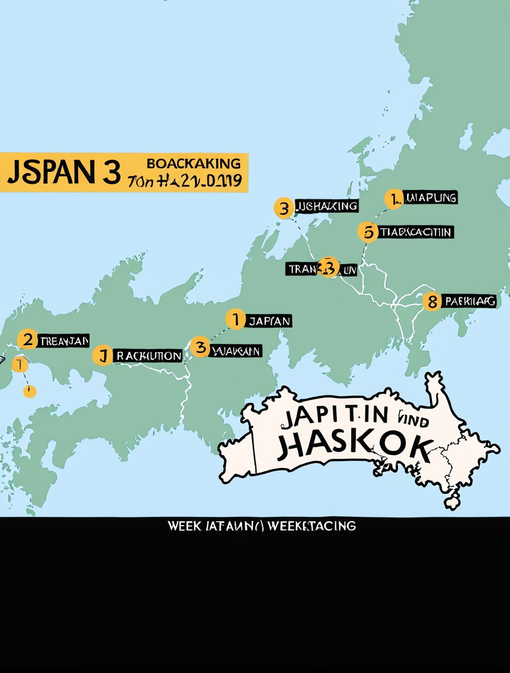 japan 3 week itinerary backpacking