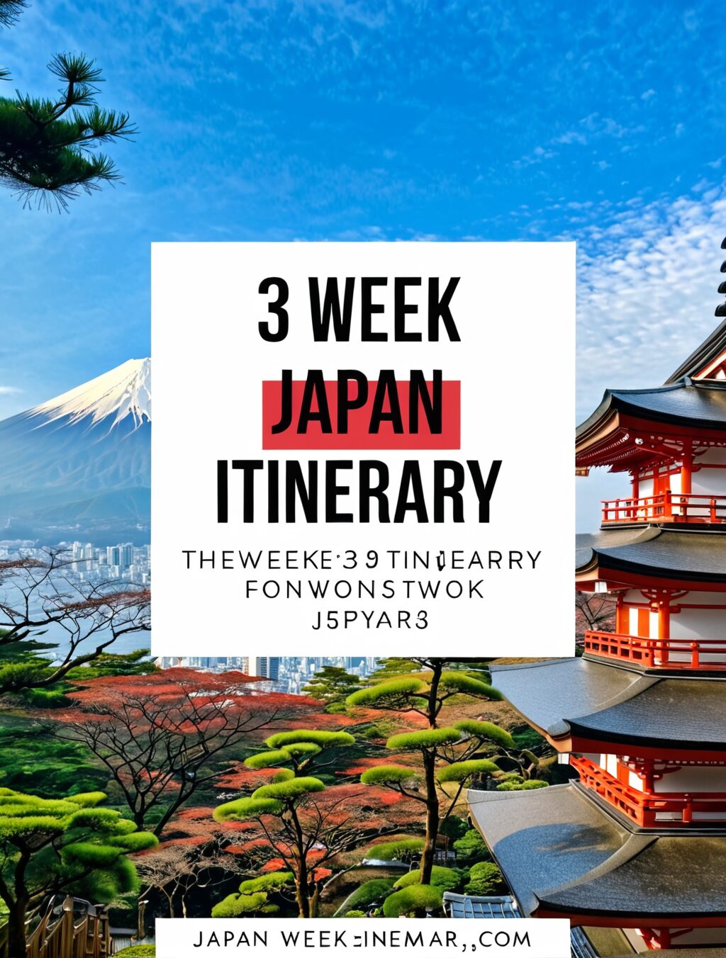 japan 3 week itinerary january