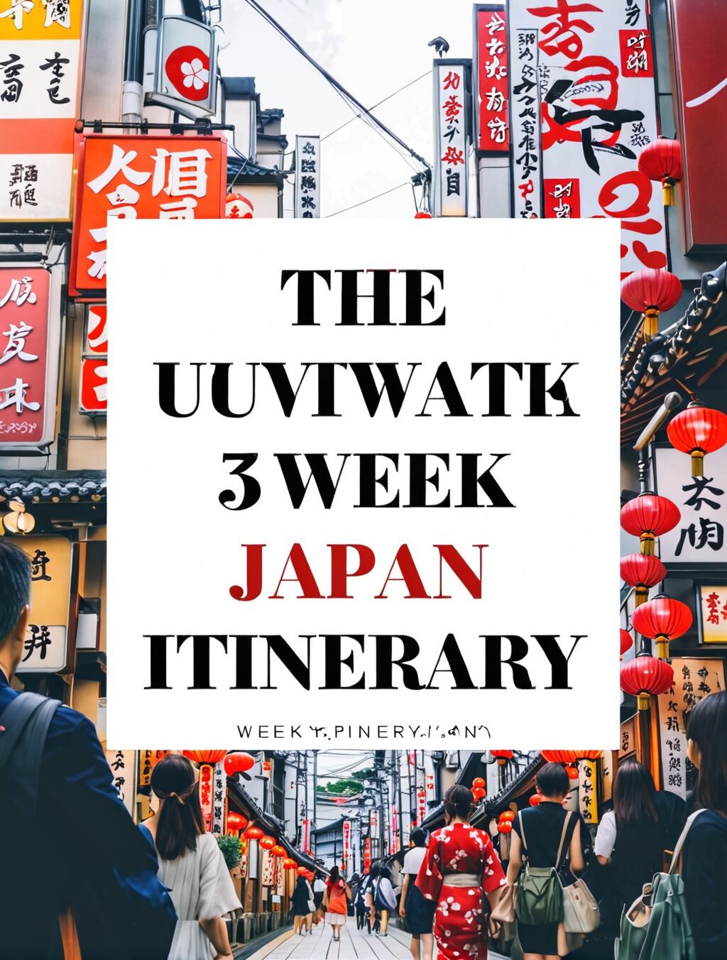 japan 3 week itinerary