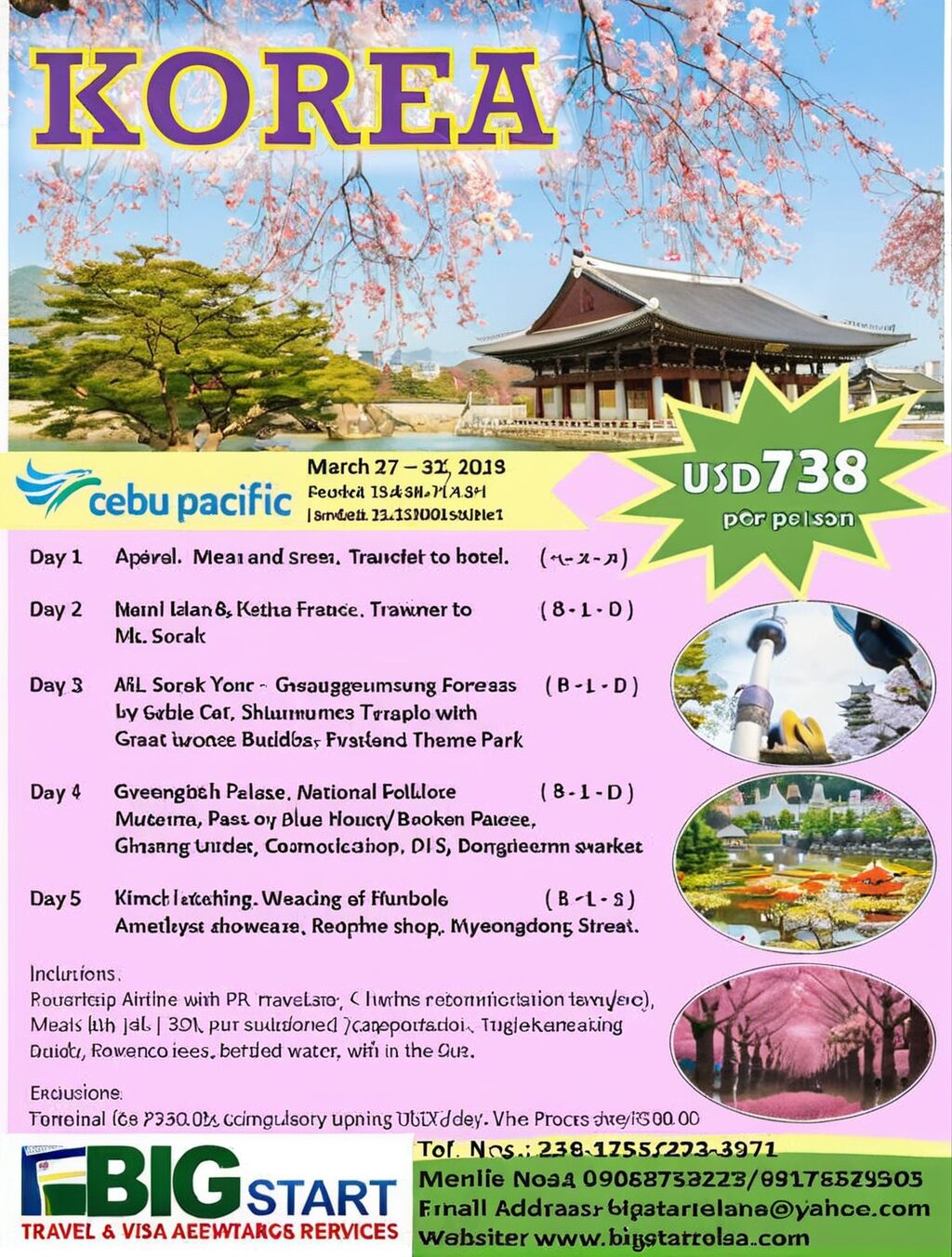 japan and south korea travel package from canada