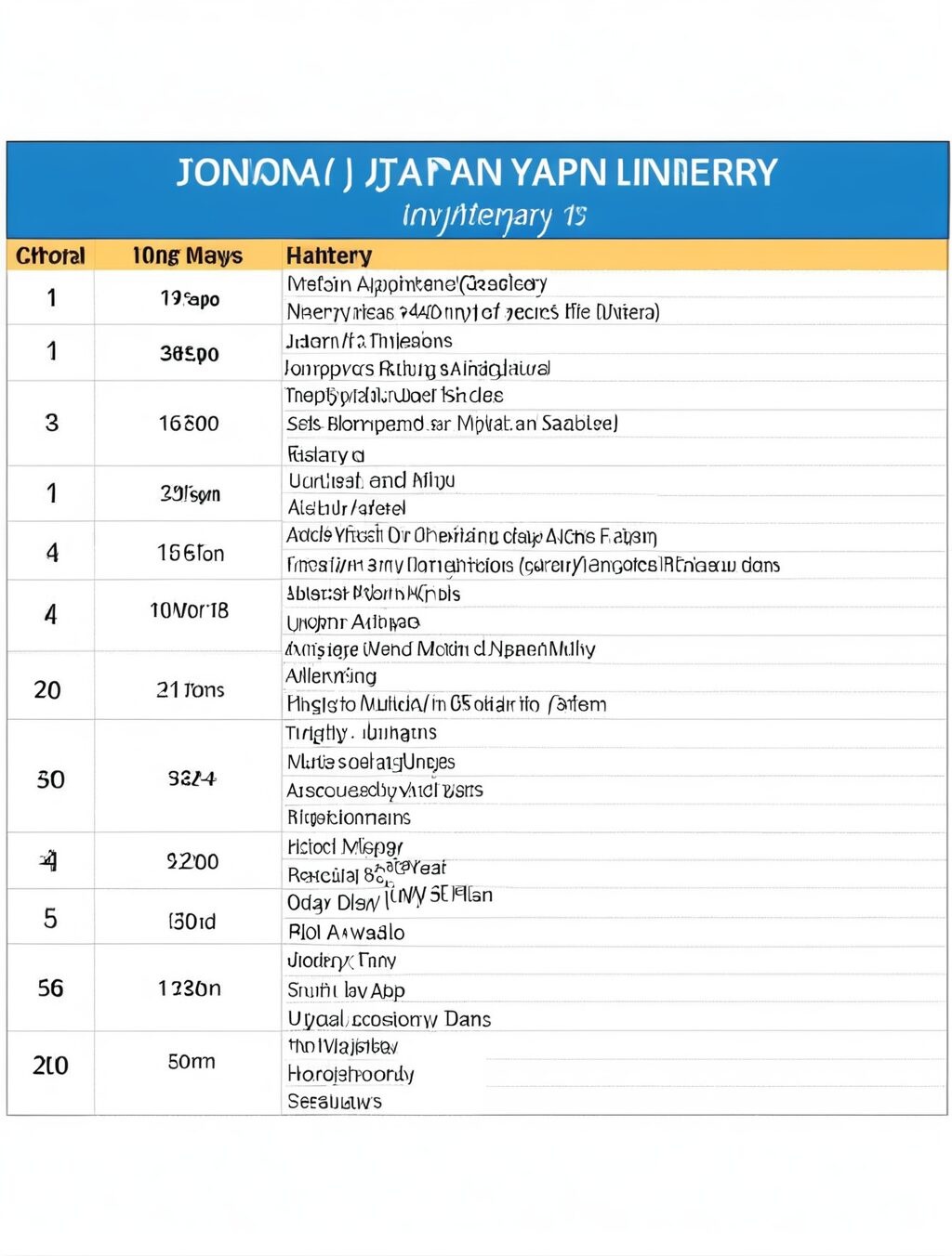 japan itinerary 4 days