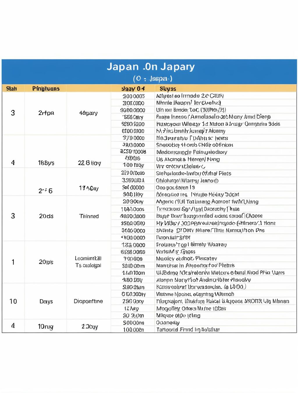 japan itinerary 4 days