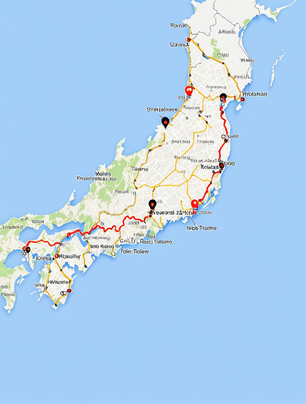 japan road trip itinerary