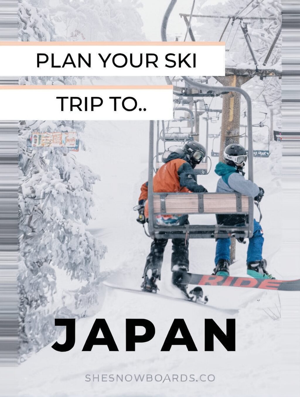 japan snowboarding trip