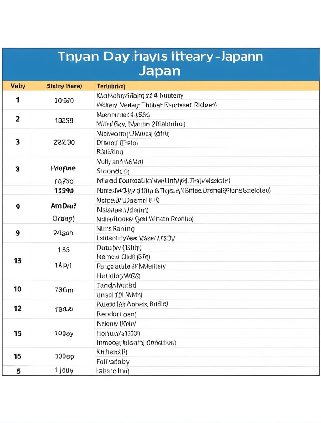japan travel itinerary 8 days