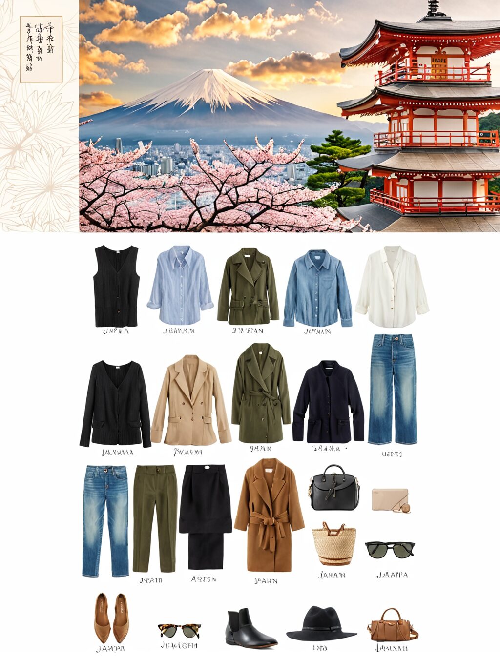 japan travel outfit ideas