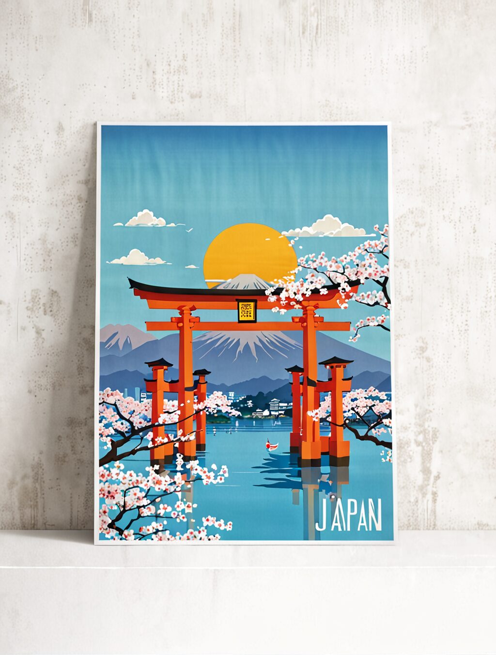 japan travel poster