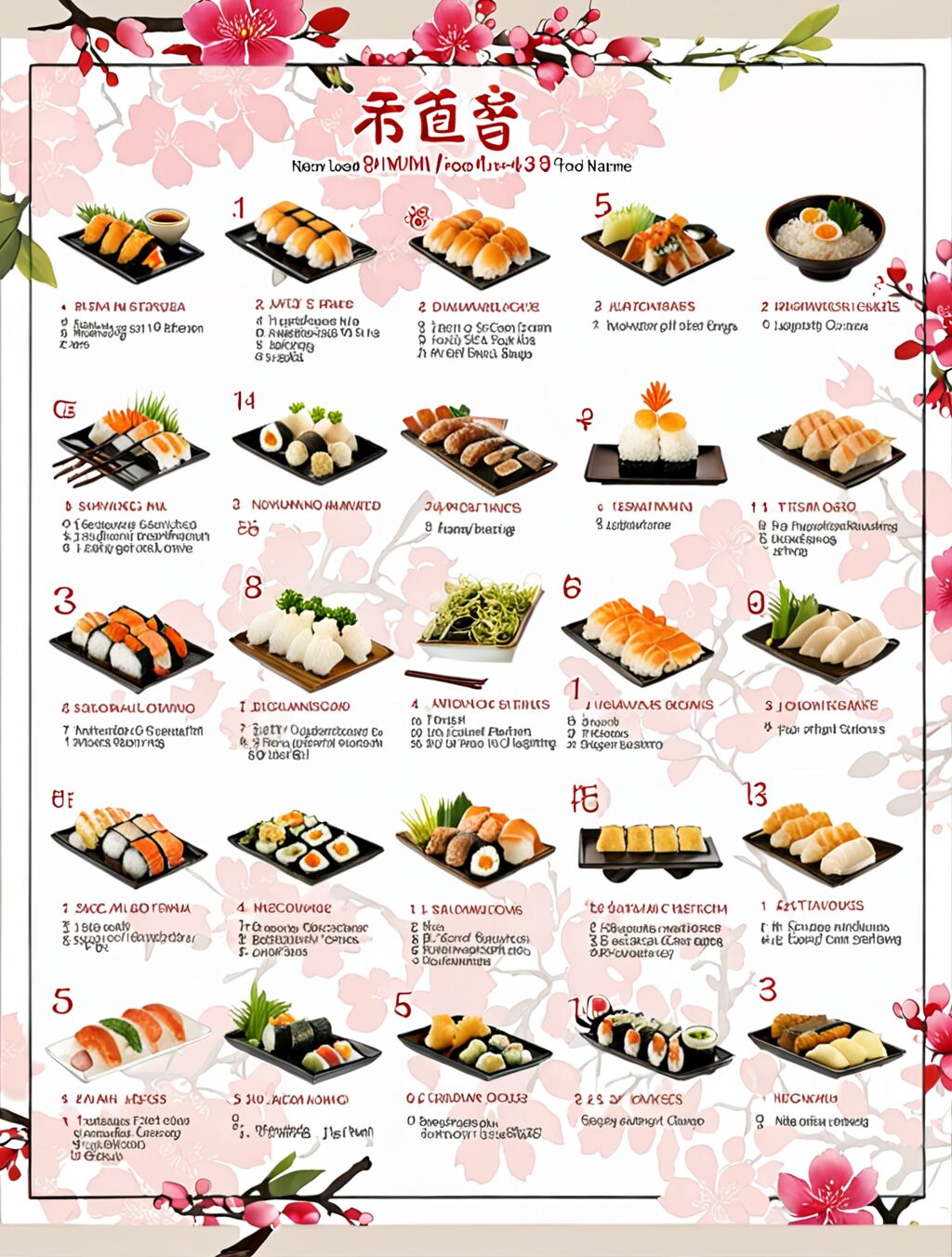 japanese food pictures and names