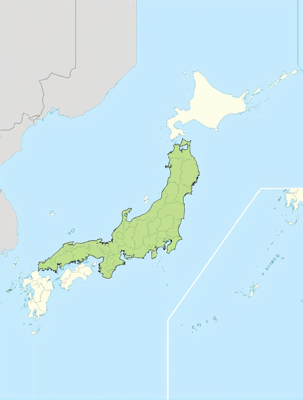 map of honshu island japan