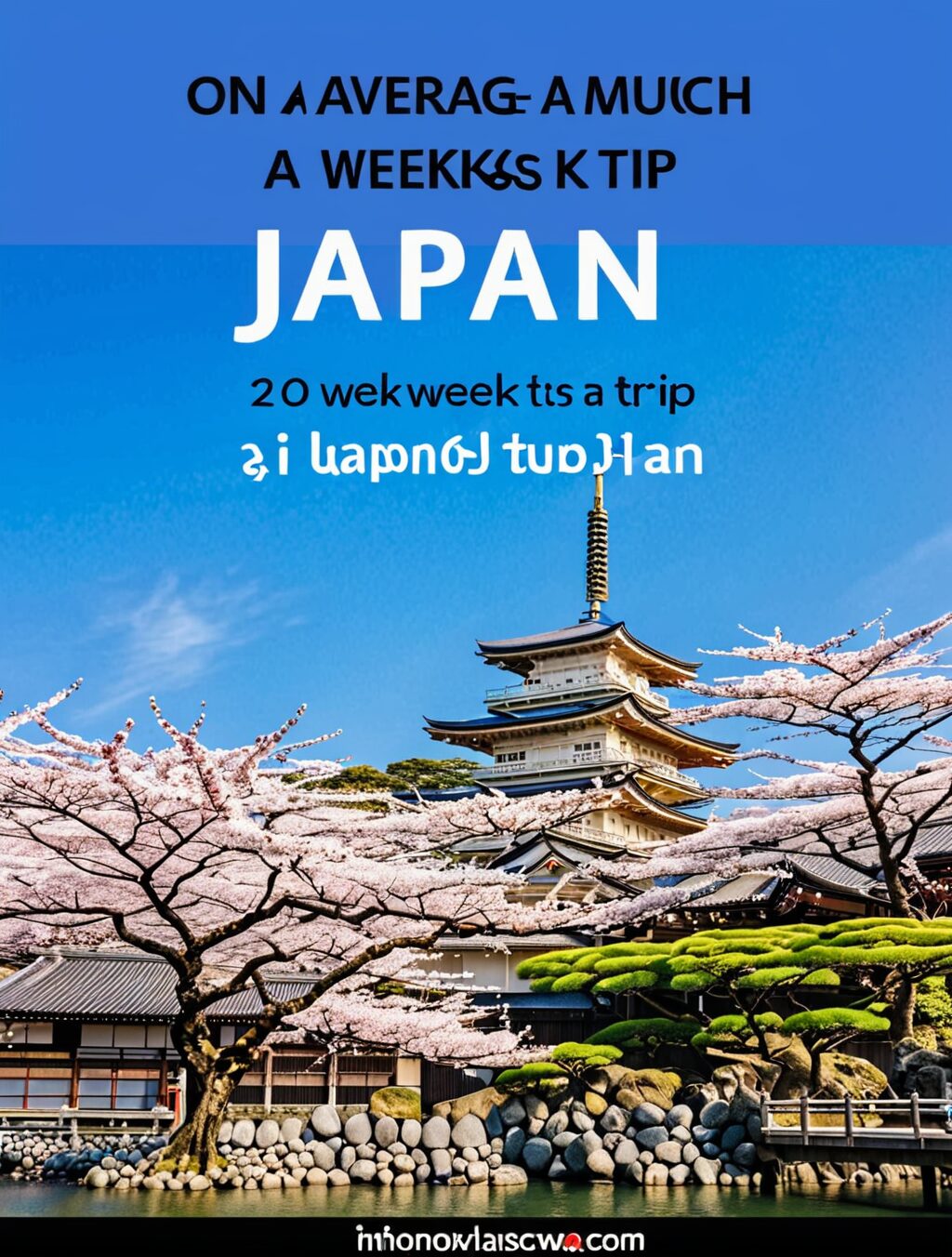 on average how much is a 2 week trip to japan