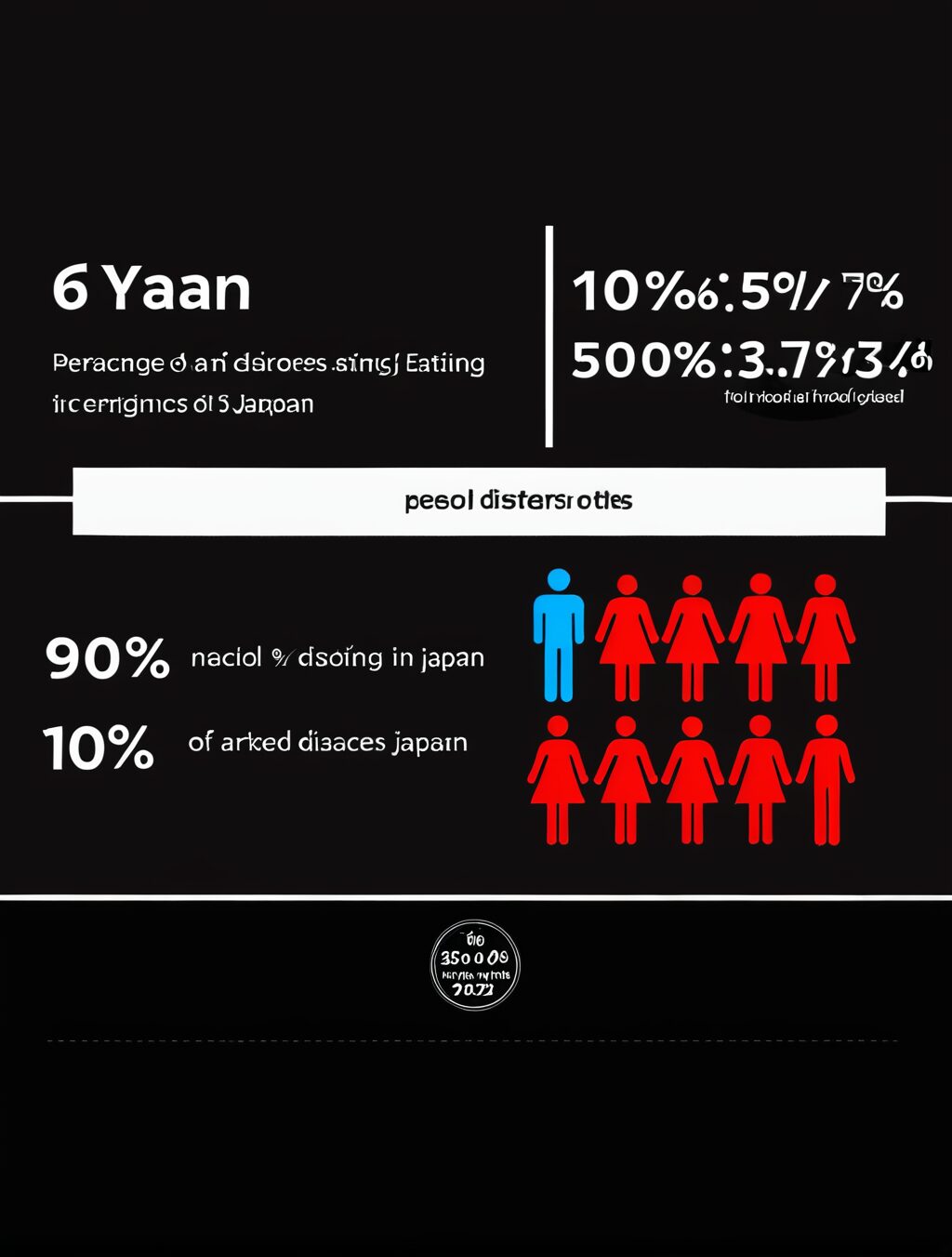 percentage of eating disorders in japan