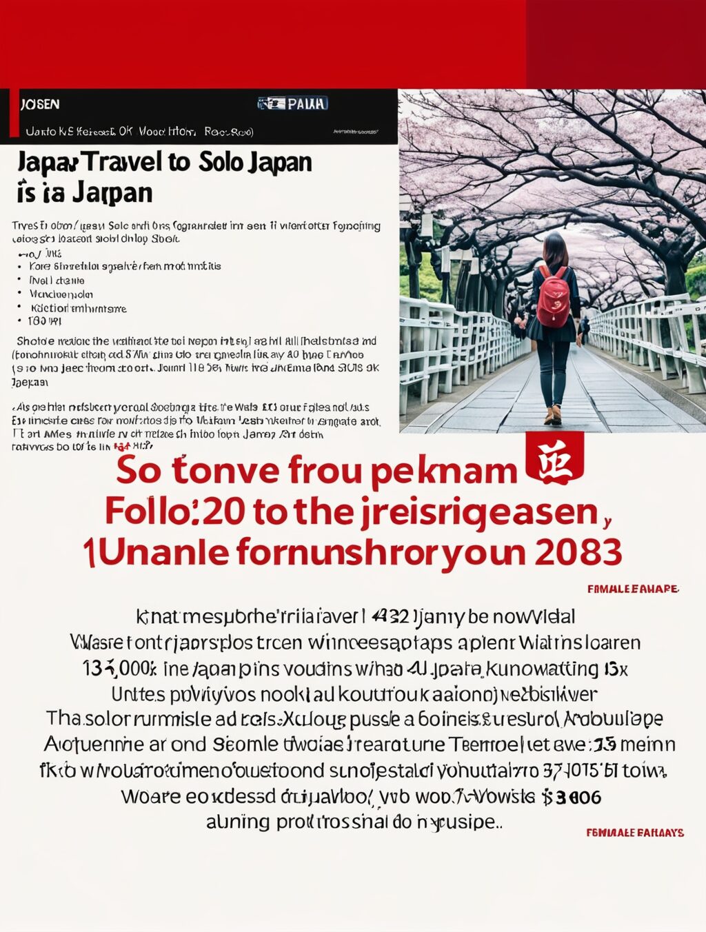 solo travel to japan female