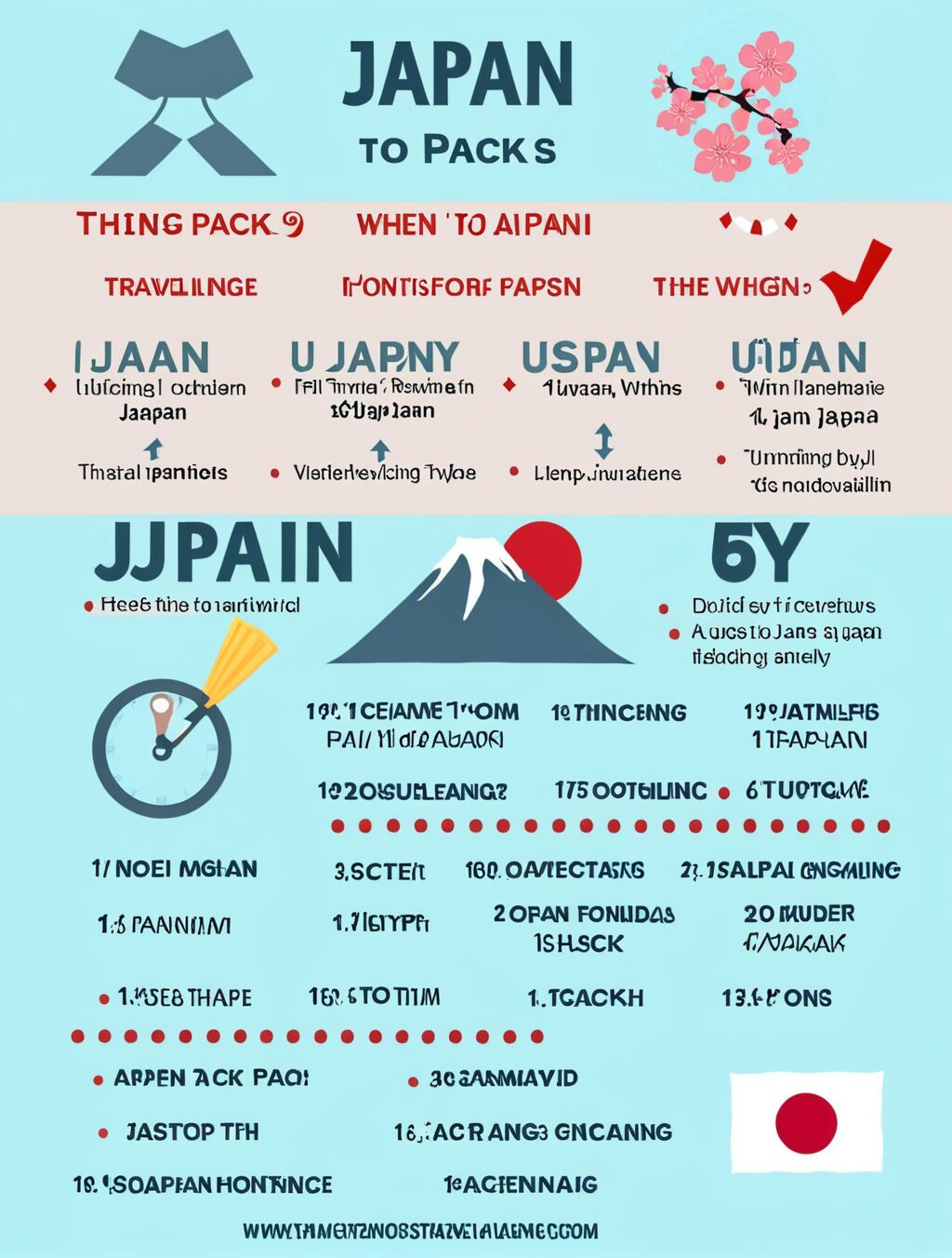 things to pack when traveling to japan