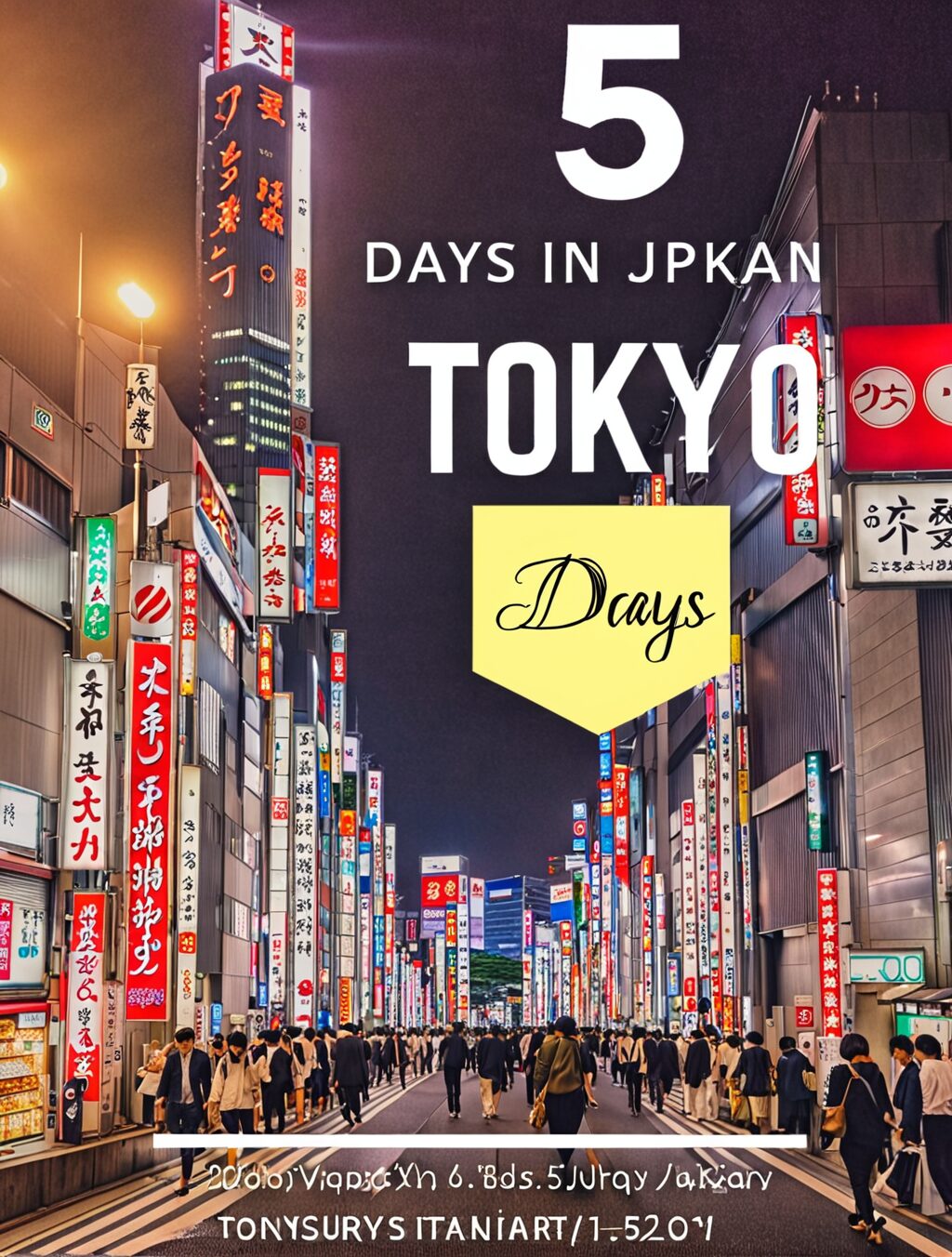 tokyo japan 5 days itinerary