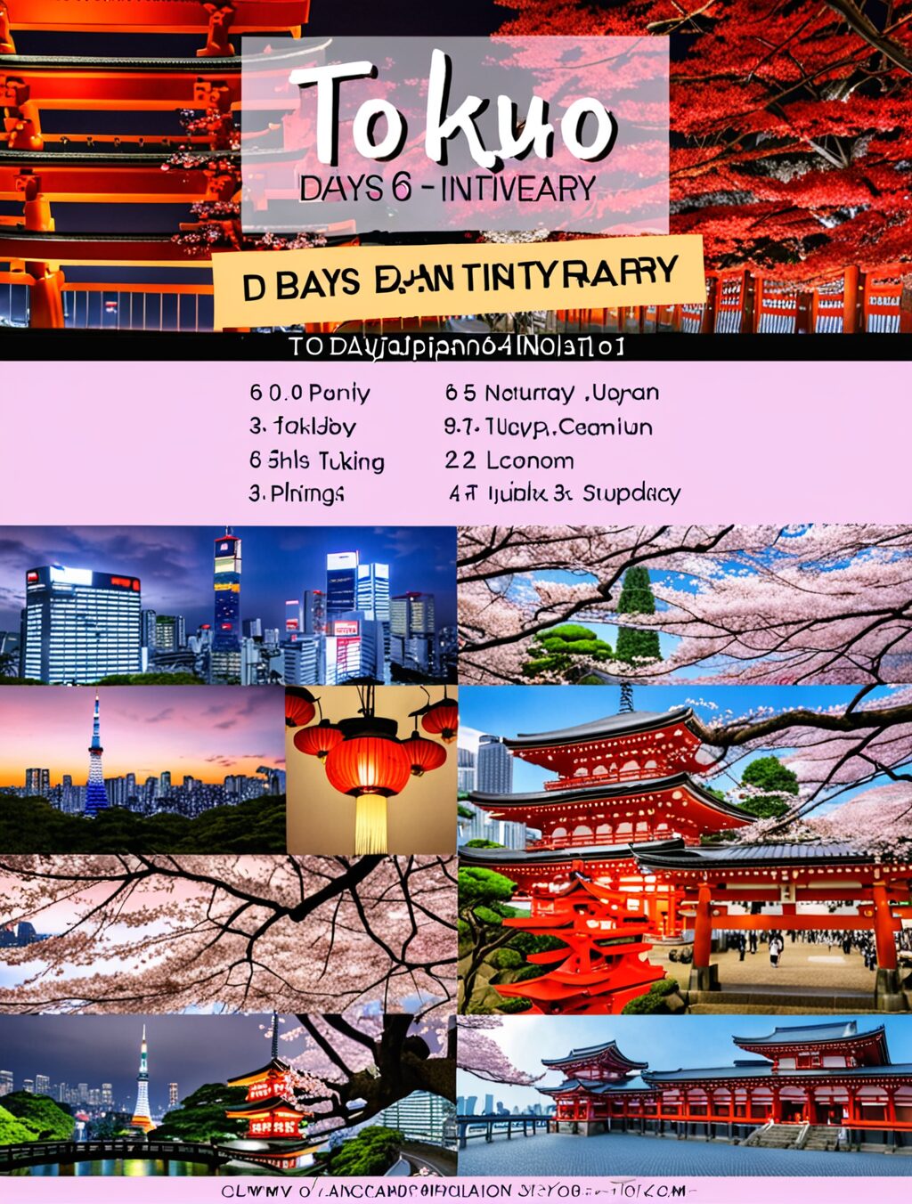 tokyo japan 6 days itinerary