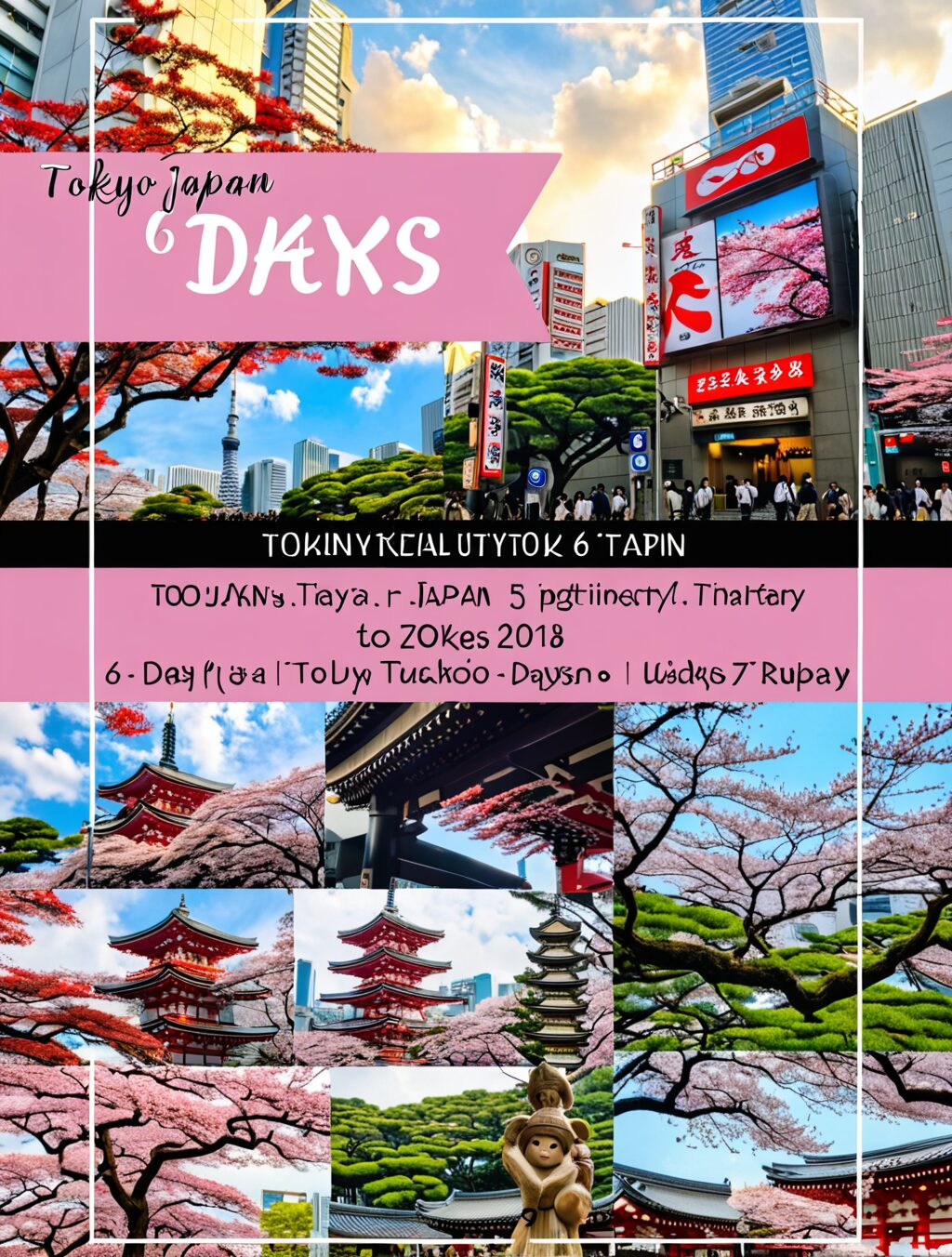 tokyo japan 6 days itinerary