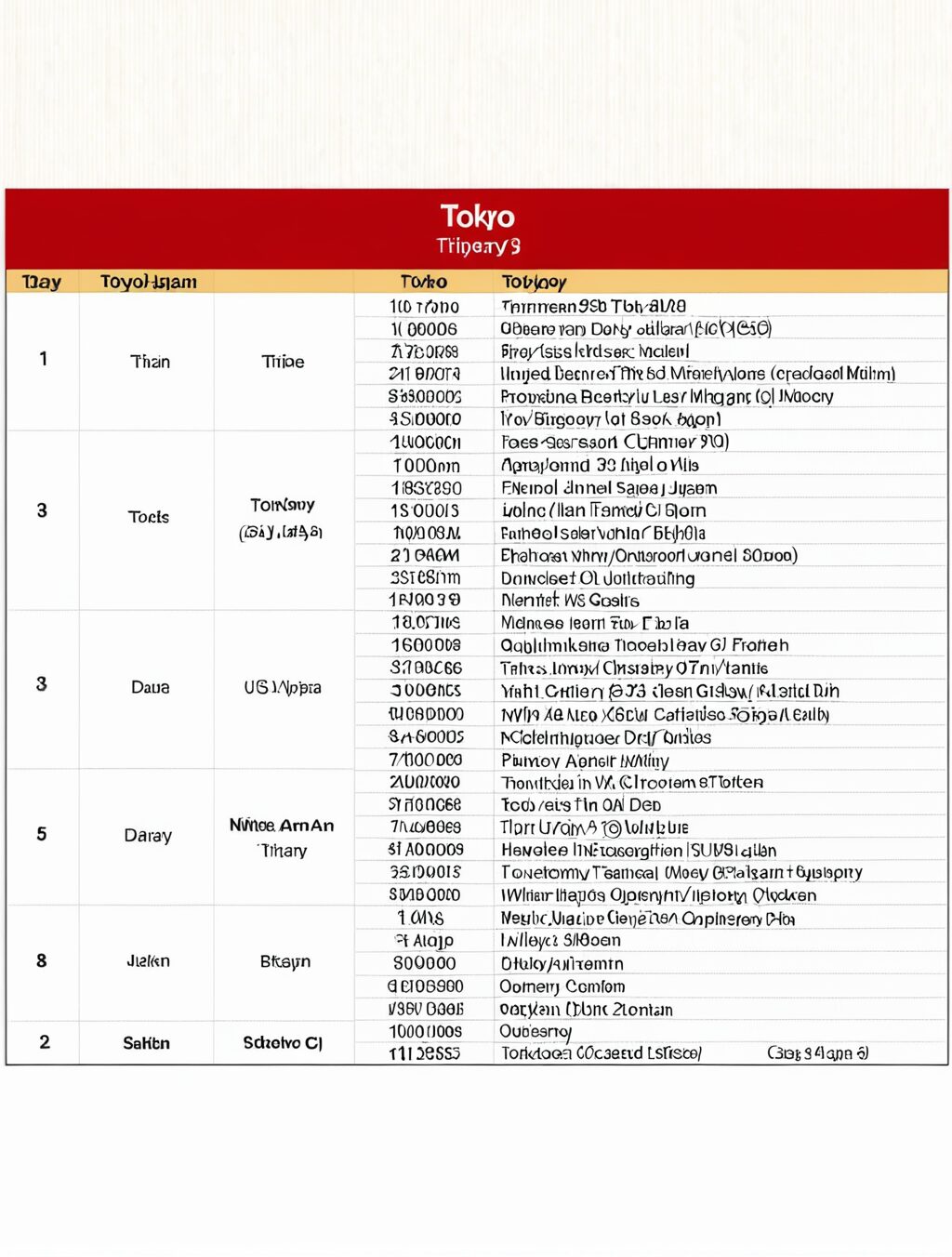 tokyo japan itinerary for 6 days