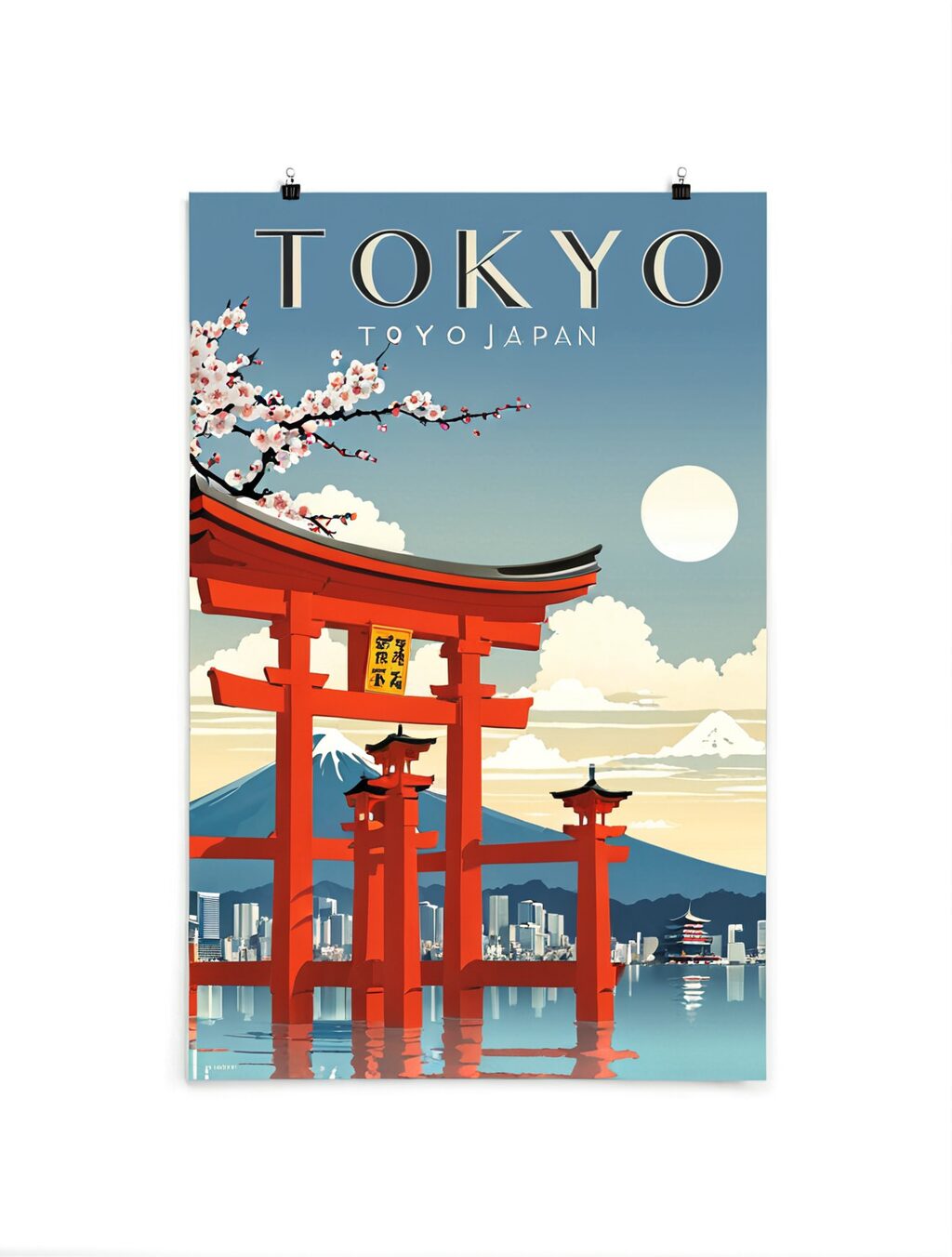 tokyo japan travel poster
