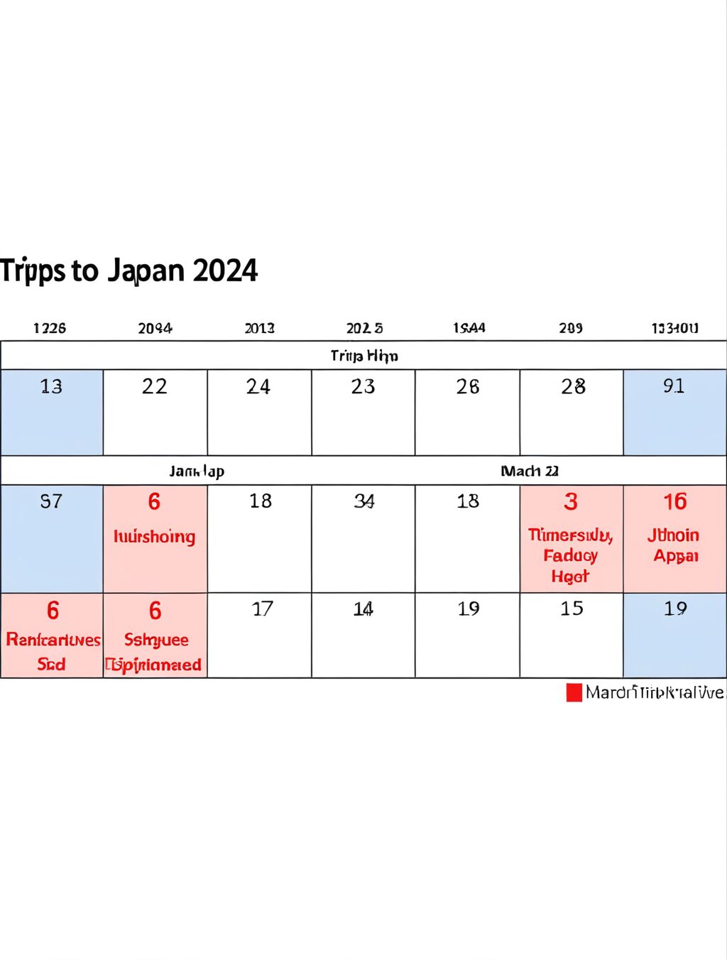 trips to japan march 2024