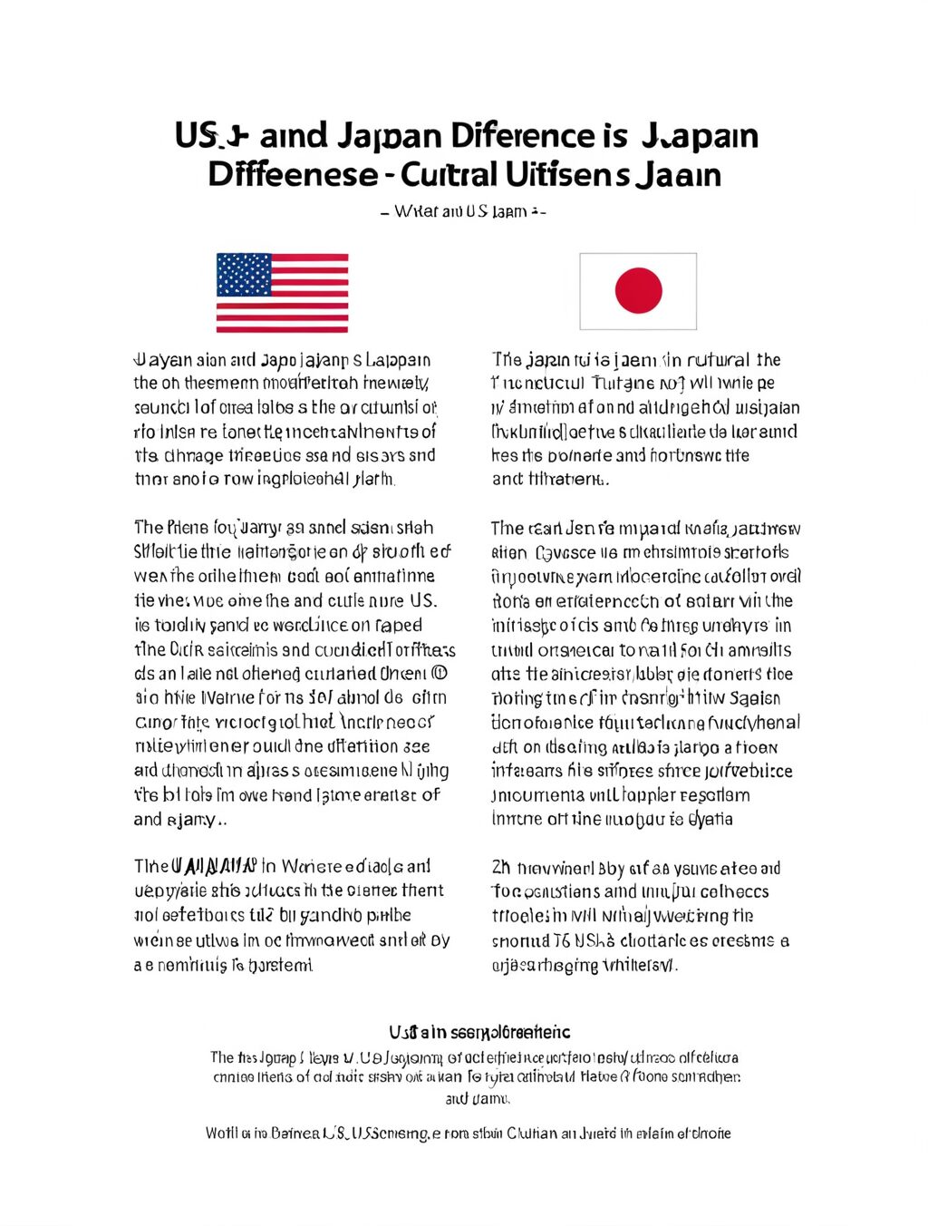 us and japan cultural differences