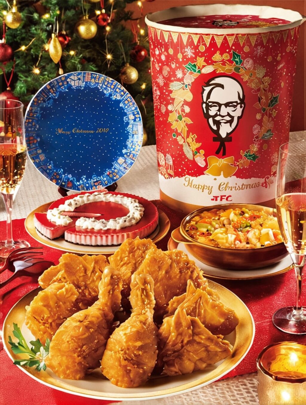 what does japan eat and drink on christmas