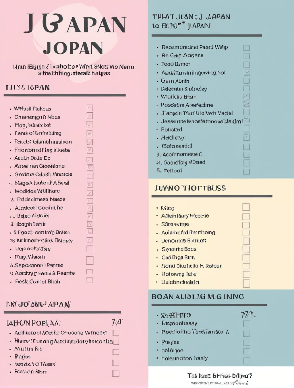 what to bring to japan trip