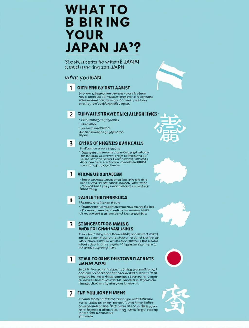 what to bring when traveling to japan
