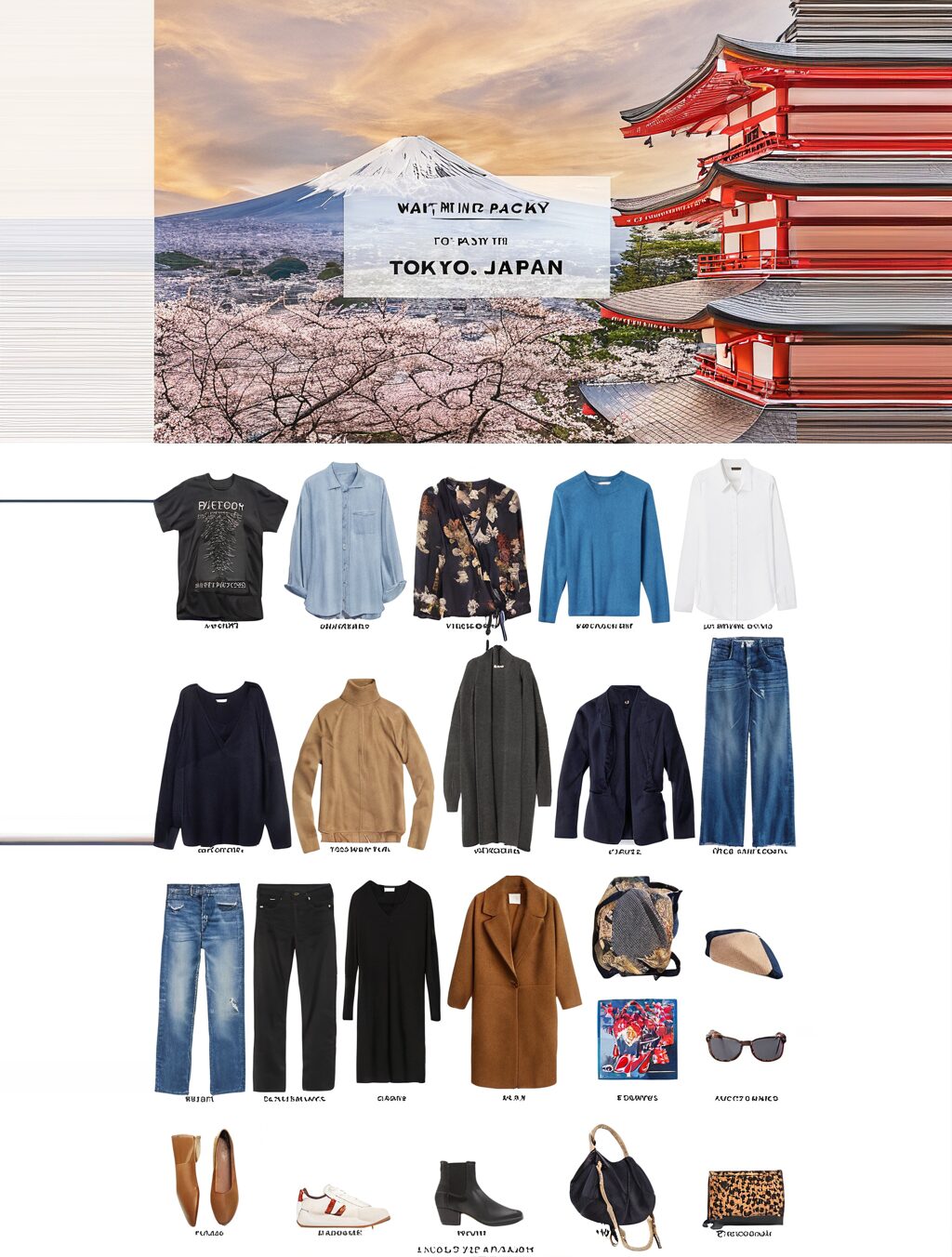 what to pack for a trip to japan in may