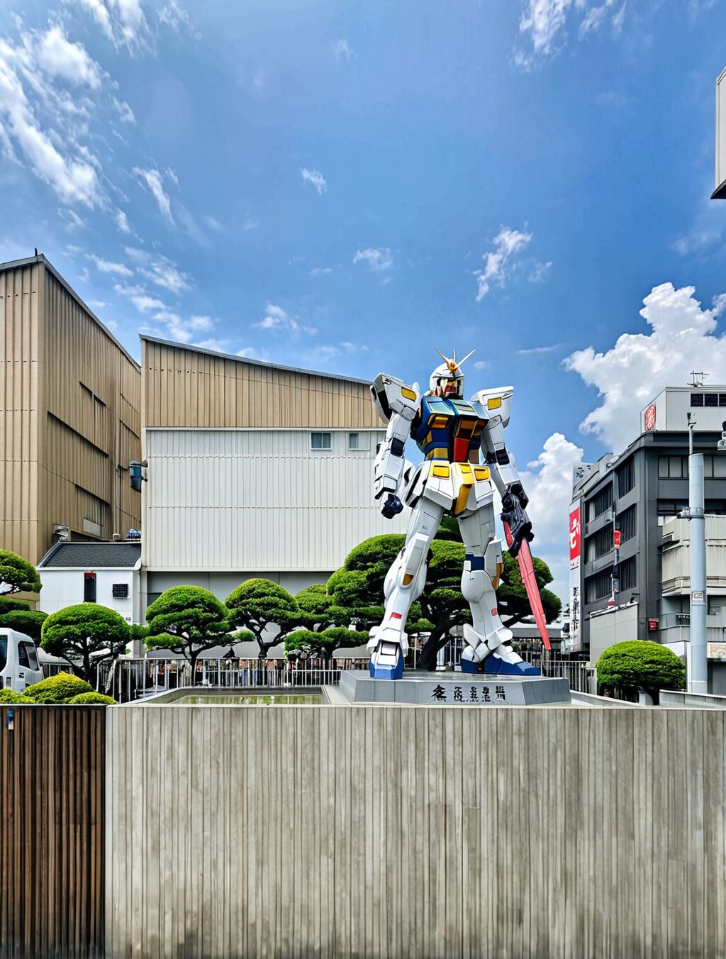 where is the gundam statue in japan