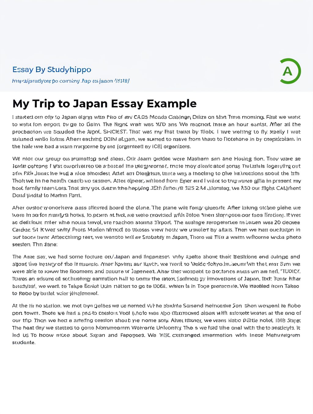 why you should visit japan essay