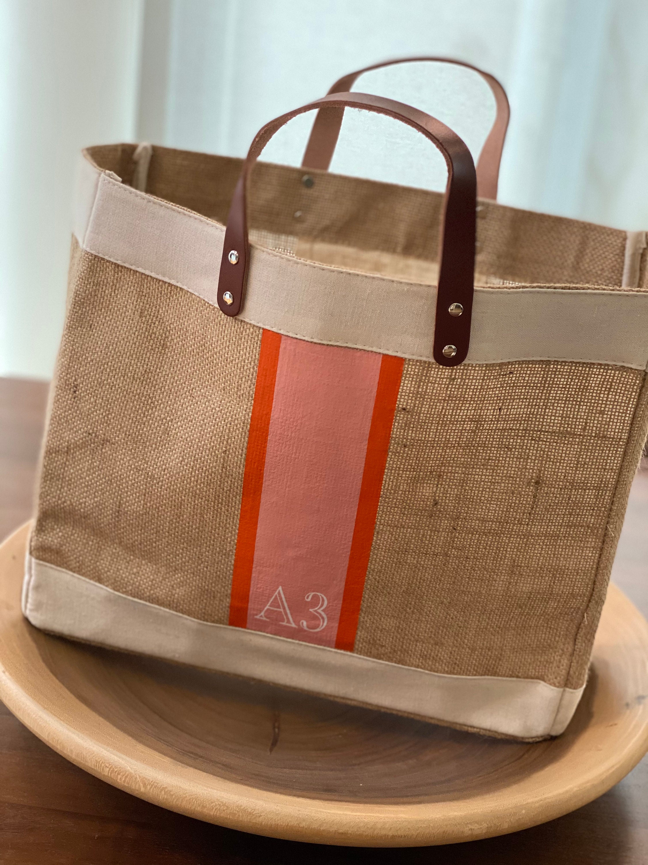 Custom Jute Bag, Beach Bag, Monogram Bag, Market Tote, Gift for Her ...
