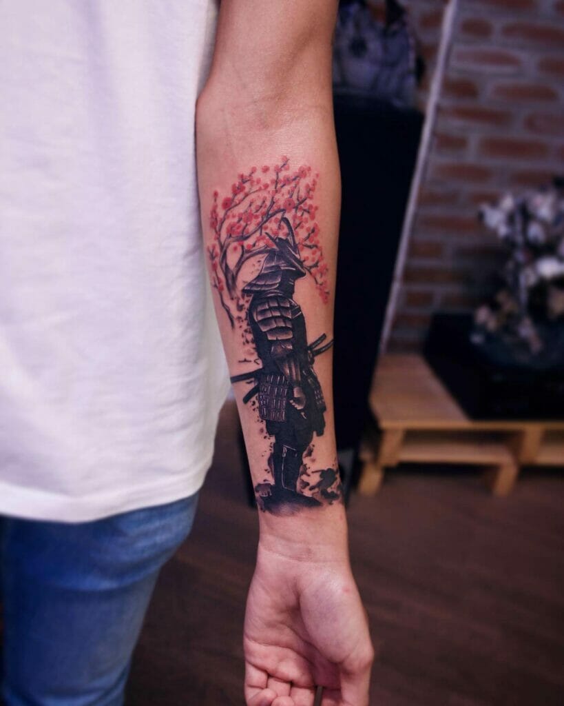 Samurai Tattoo Forearm