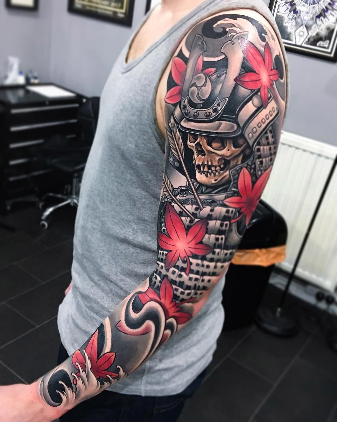 Samurai Tattoo Sleeve